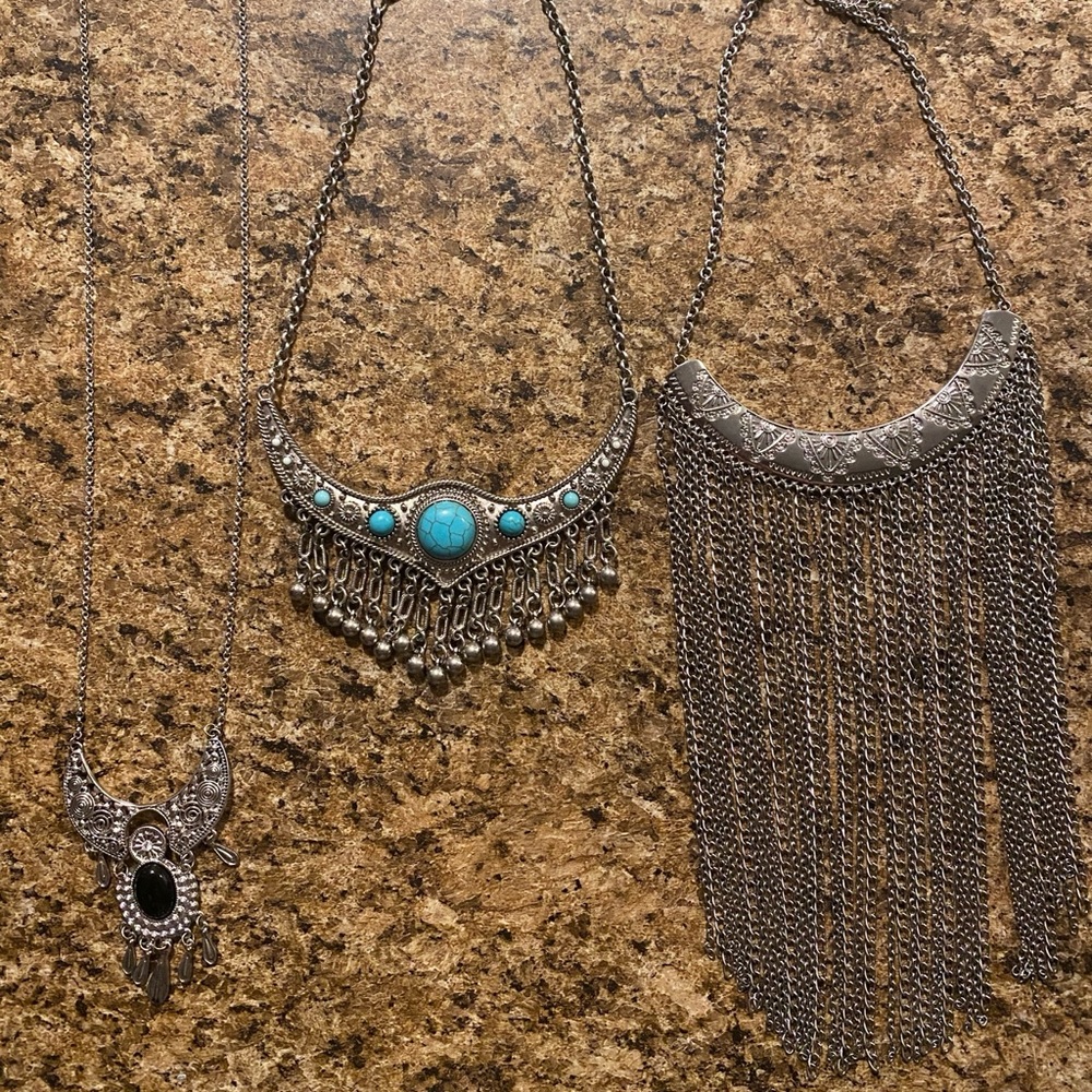 Boho Statement Necklace Set NWOT